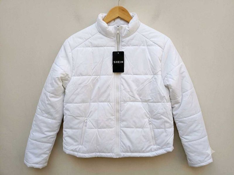 Branded puffer jacket