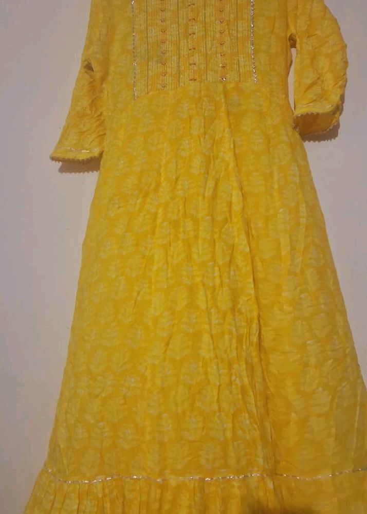 Yellow Long Frock