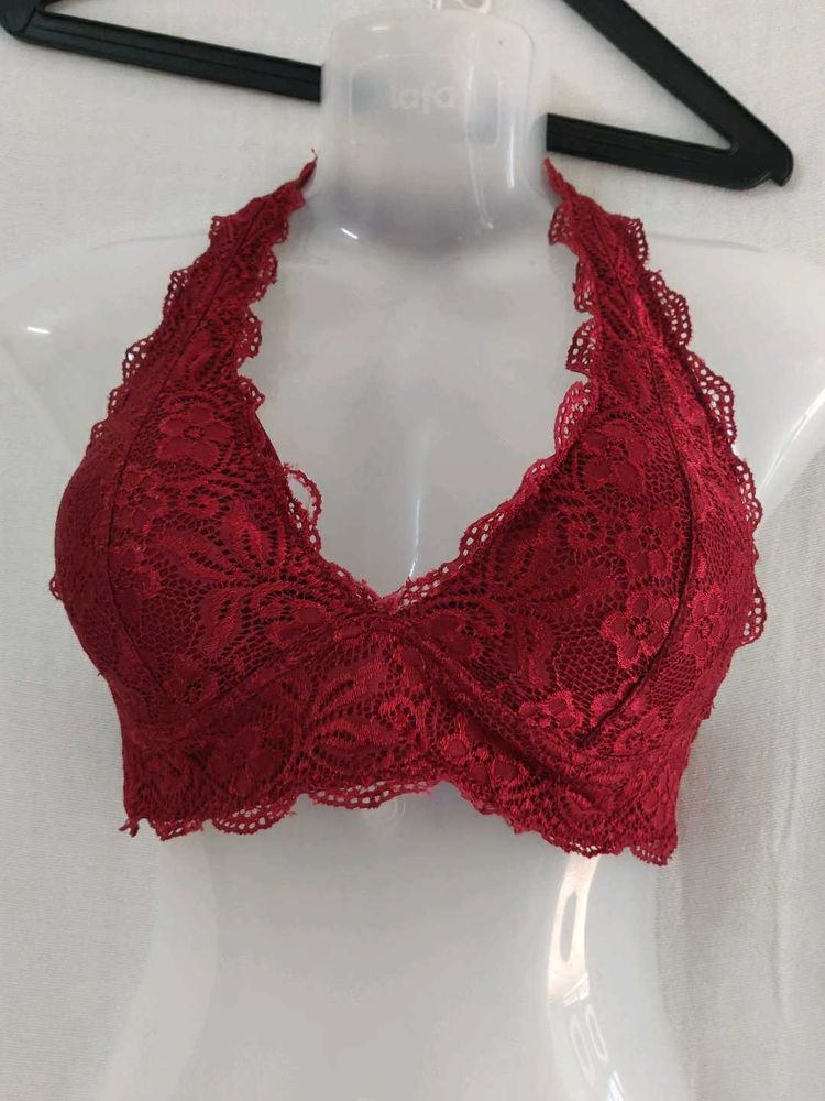 Beautiful Red Lace Bralette