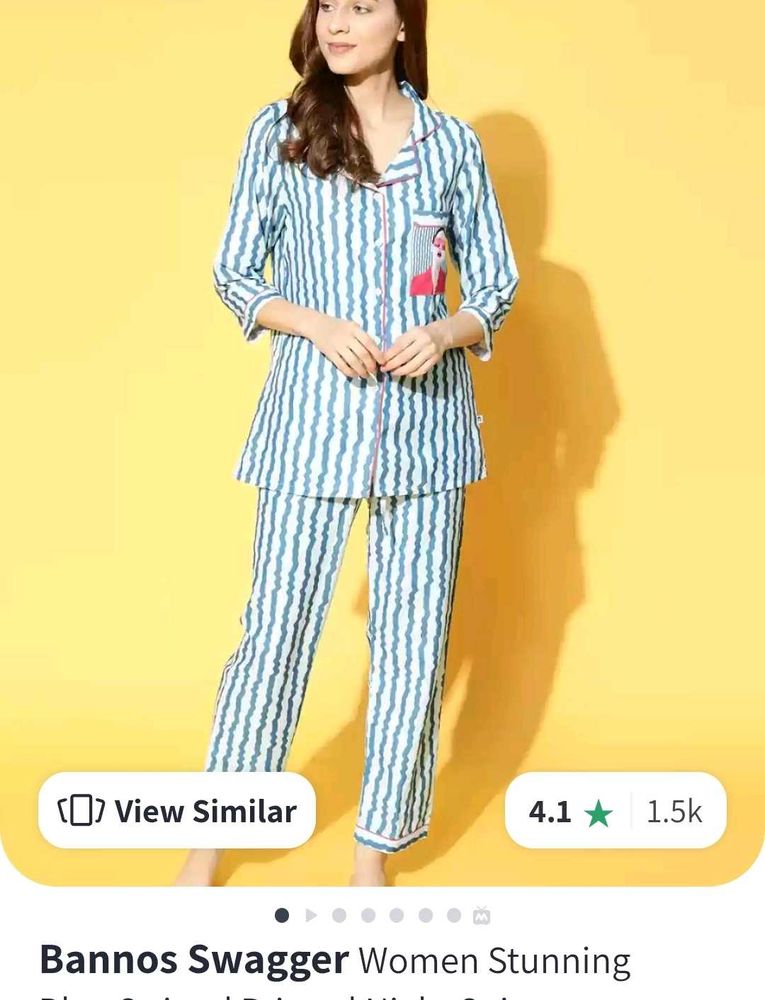 (Bannos Swagger 😎)Women's Striped Pajama Set