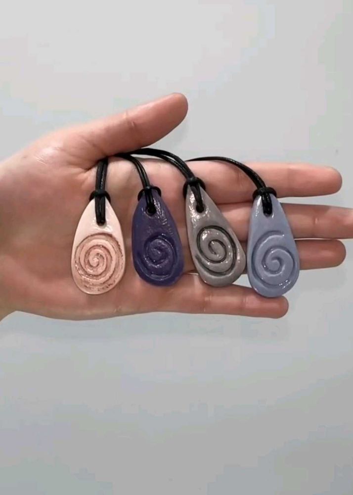 Boho Drop Spiral Pendants (Any 1)