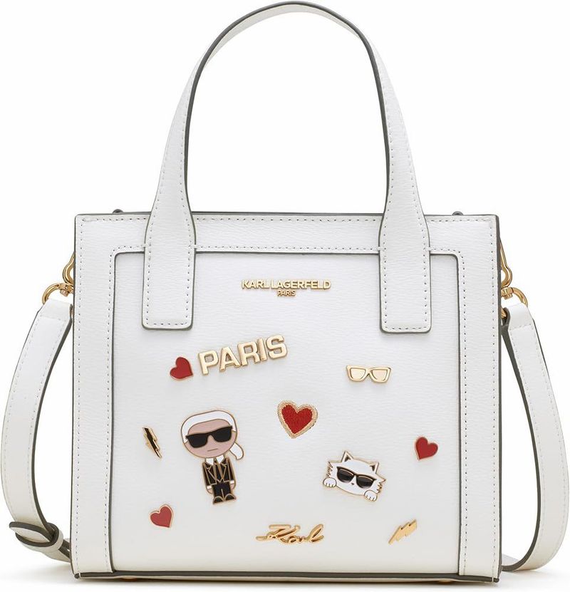 Karl Lagerfeld Paris White Handbag
