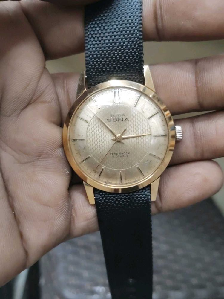 Vintage hmt Sona Watch with Black Strap