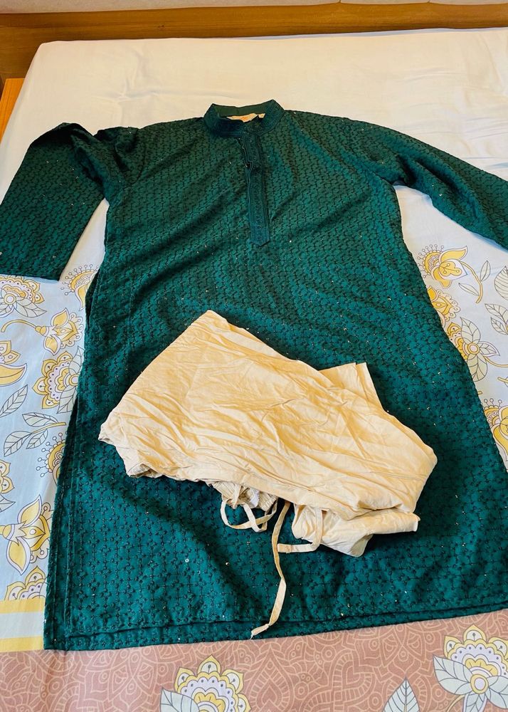 combo of 2kurta Green  black and 1 chudid