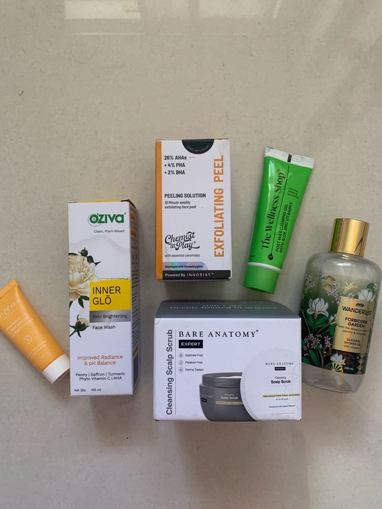 Skincare Bundle:Bare Anatomy,nykaa &amp; More!