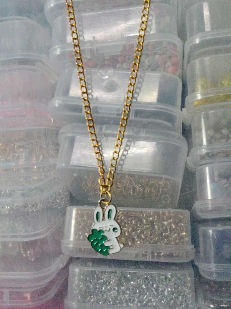 Cute Bunny Pendant Necklace