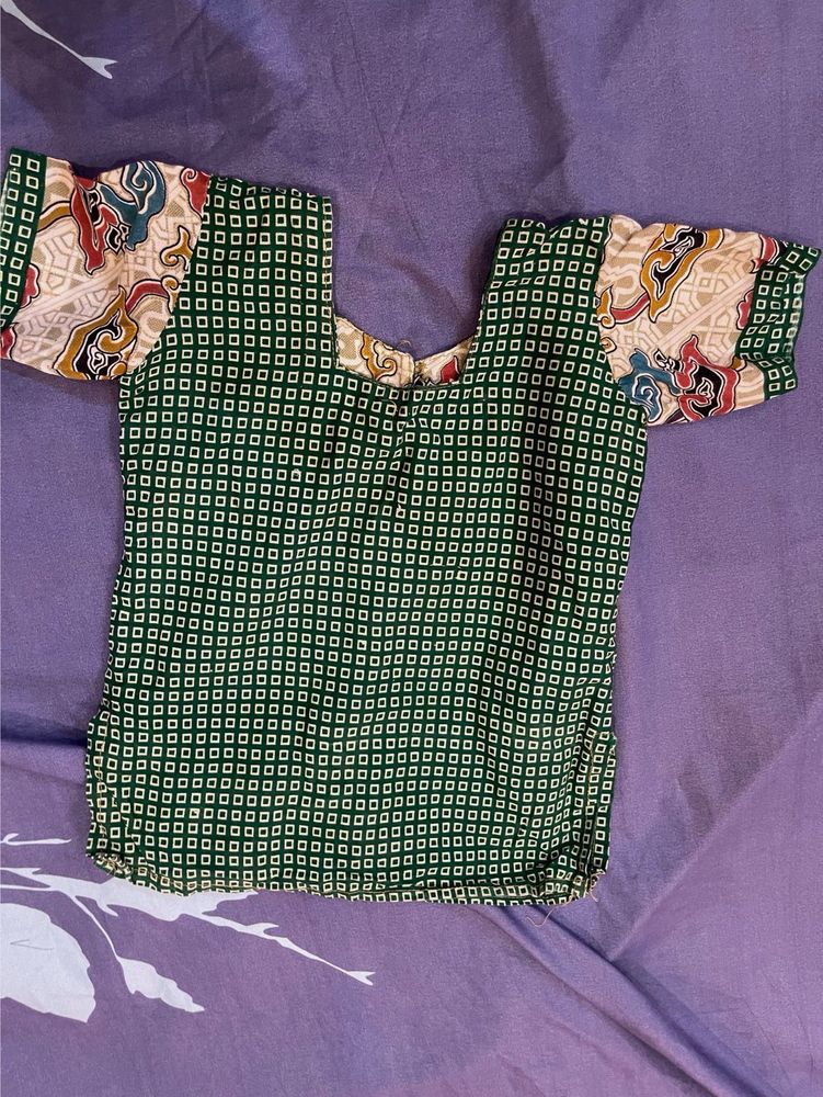 Vintage Batik Print Top