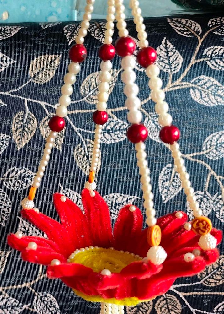 Handmade Red Flower teaholder
