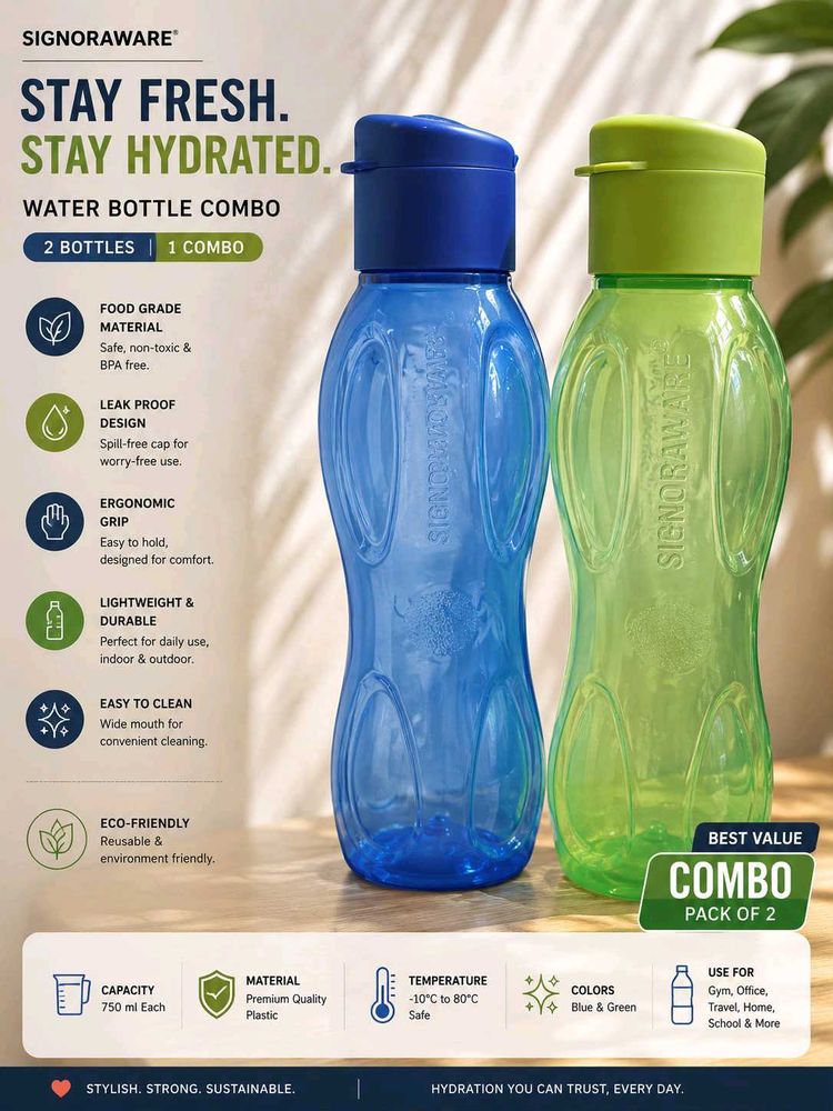 Signoraware Water Bottle Combo 1L
