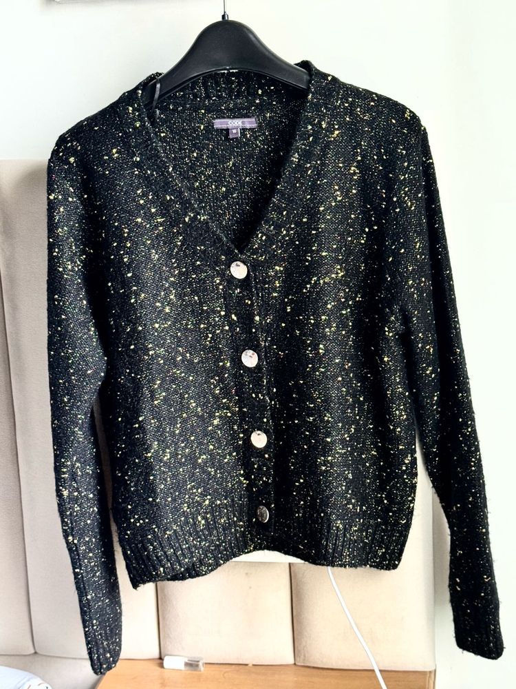 NEW! Black &amp; Gold Cardigan - L / XL