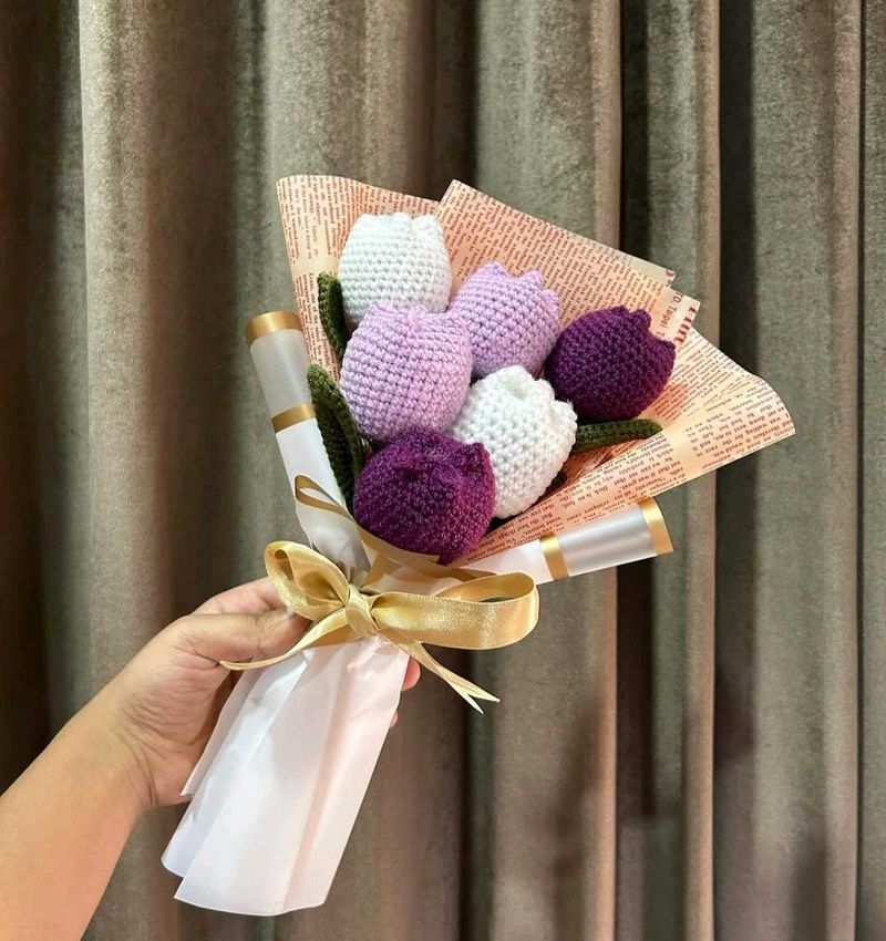 Crochet Tulip Bouquet