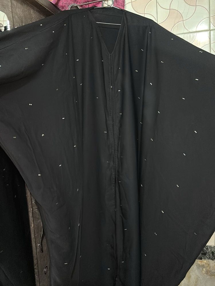 Black Abaya with Embellishments