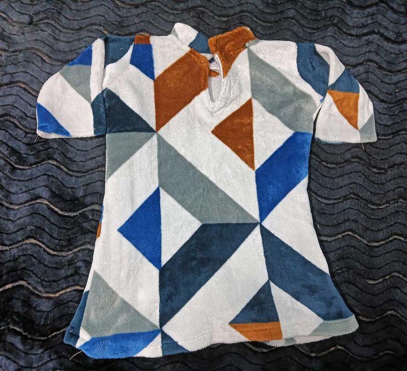 Geometric☃️ Pattern dress 3year