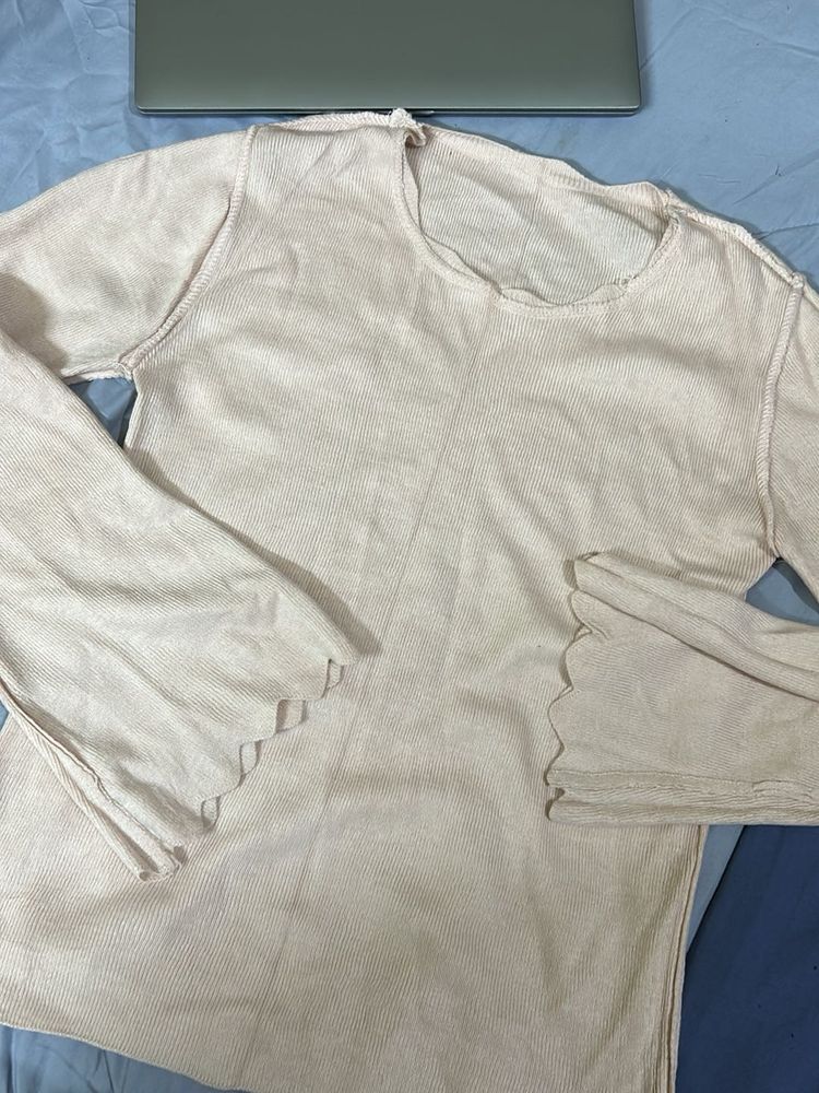Ribbed Long Sleeve Top