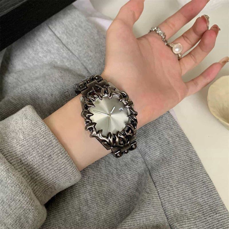 White dial gothic watch