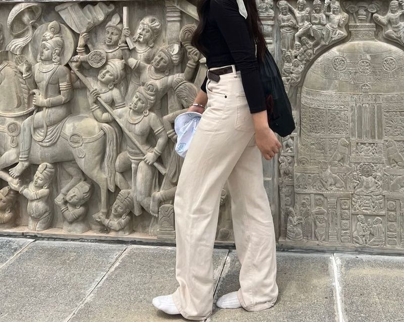 High waist jeans Khaki 28-30