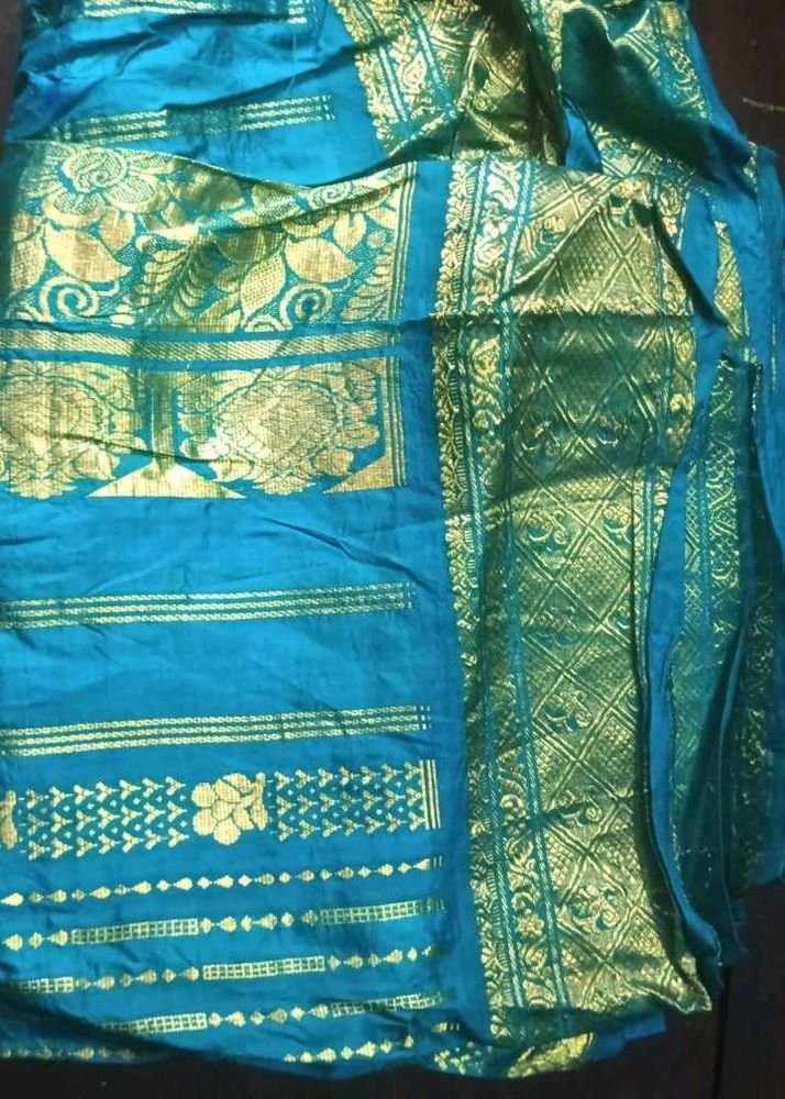 My grandmother gold jari saree