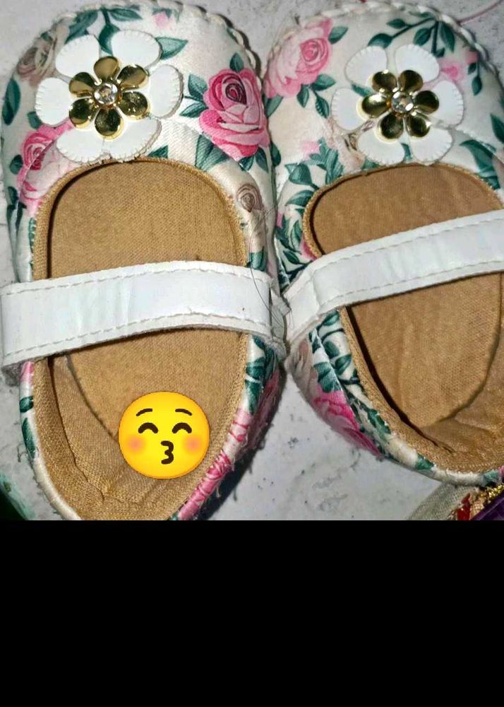 Floral Baby Shoes