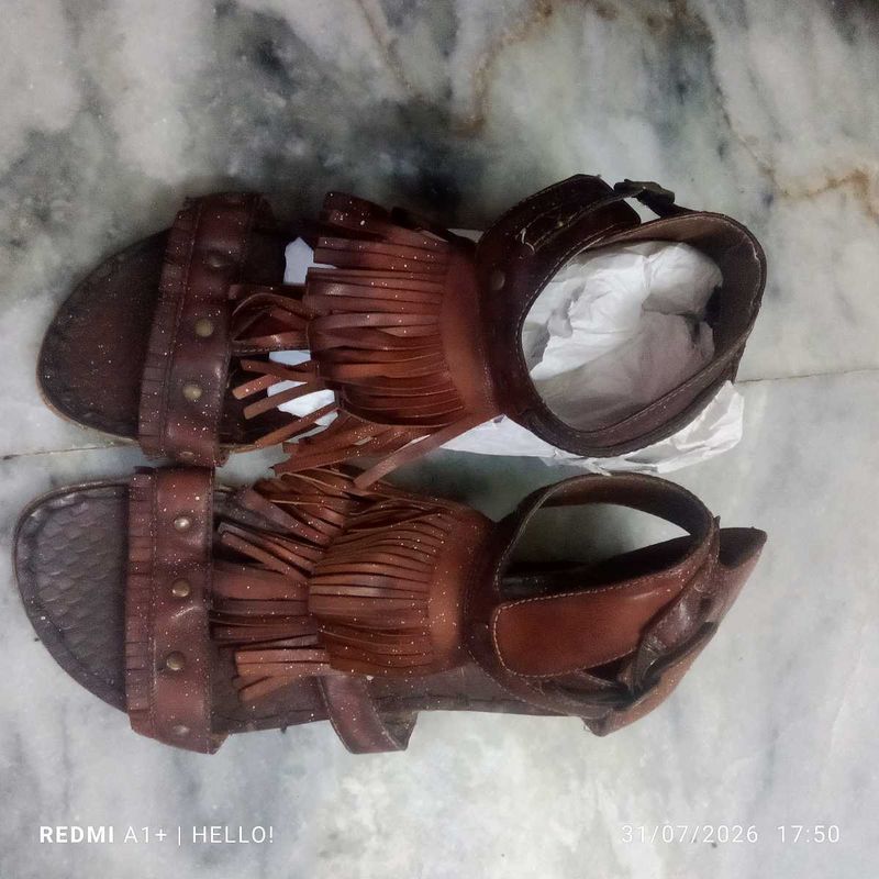 🥳offer🥳Boho Fringe Gladiator Sandals