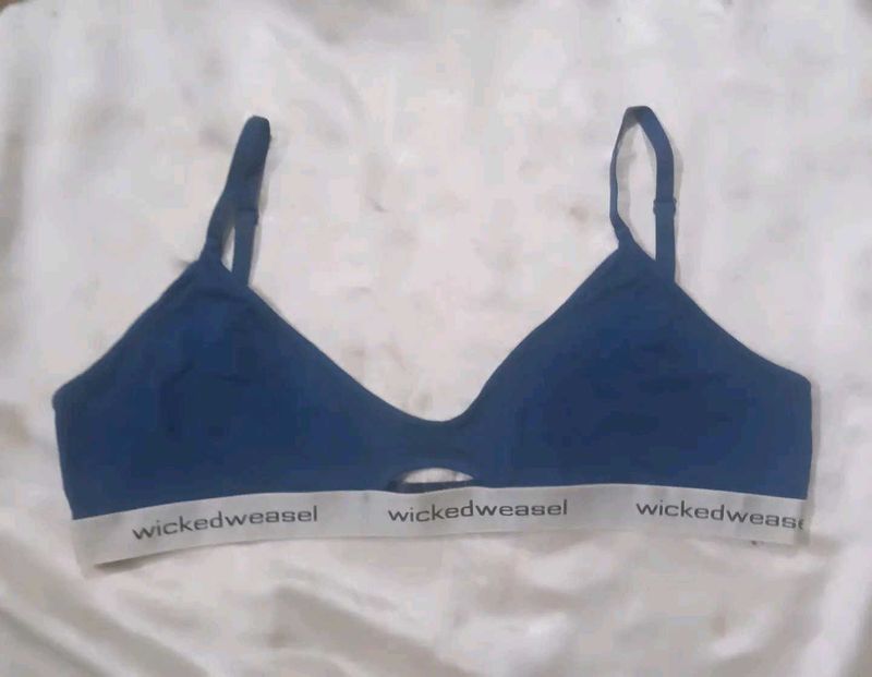 Blue Wicked Weasel Bra