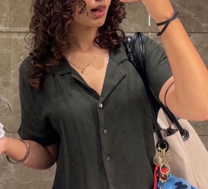 Green medium size casual shirt