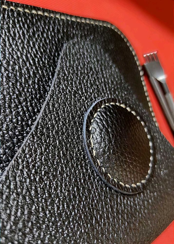Black Textured Leather Kindle Case