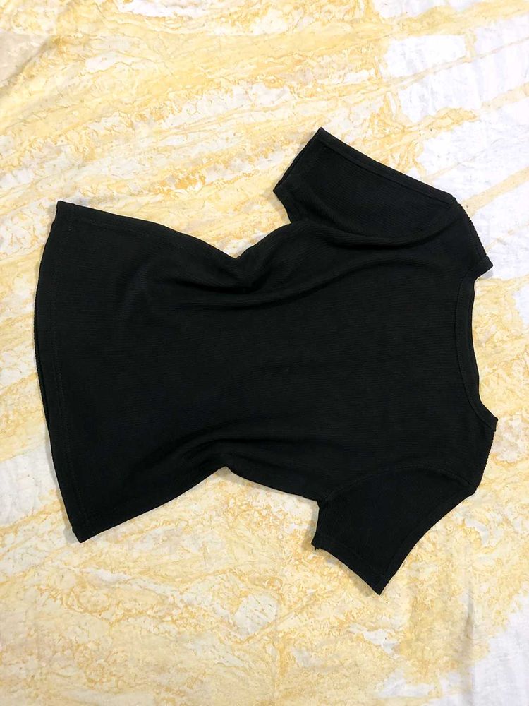 Classic Black Short Sleeve Top