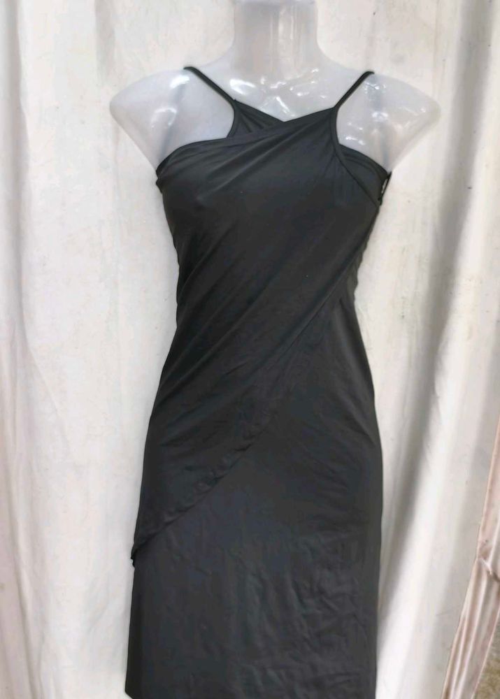 Chic Black Wrap Dress
