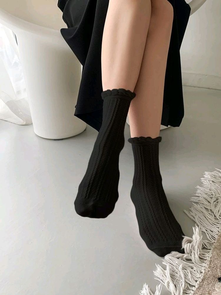Comfy Balck Womens Socks Used
