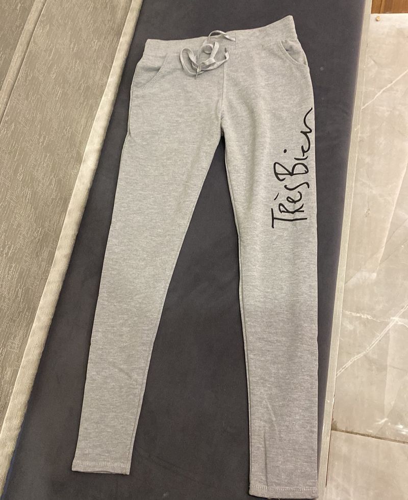 Grey Sweatpants With Pockets
