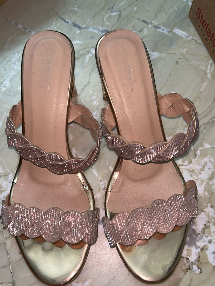 Sparkly Rose Gold Heels