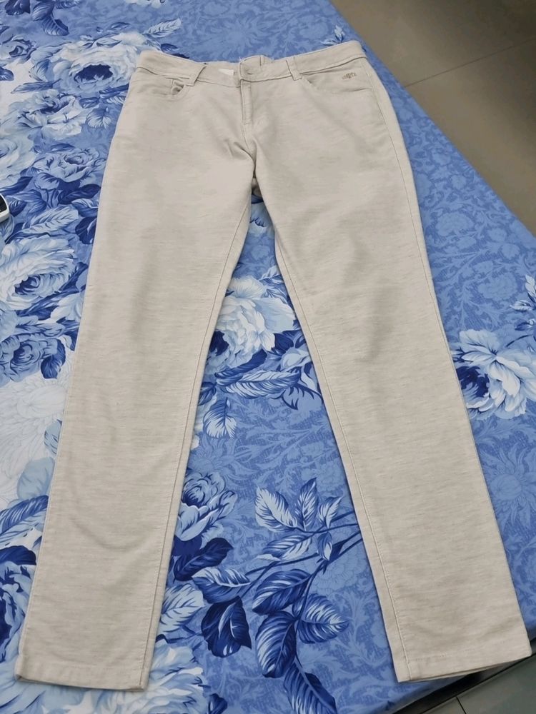 Cream Color Jeans For Women