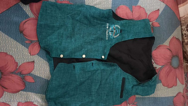 Men's Teal Nehru Jacket