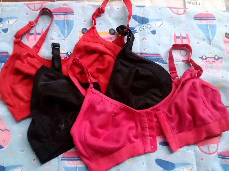 Comfortable Wireless Bras (3-Pack)