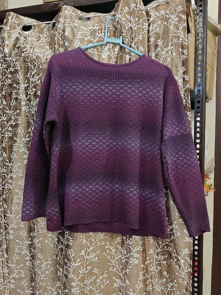 Purple Knit Sweater