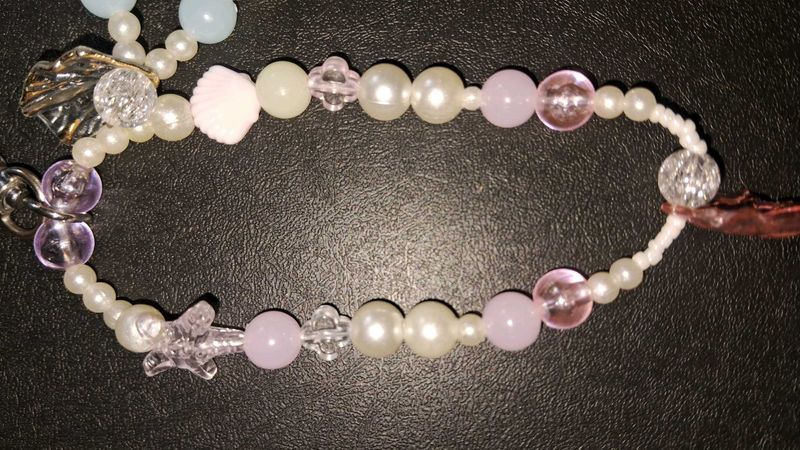 purple shell keychain