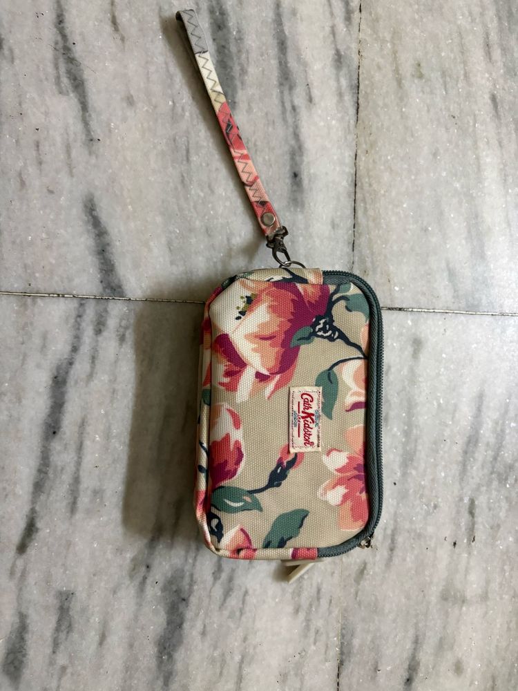 Cath Kidston Floral Pouch with Wrist Strap