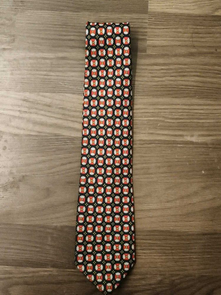 Patterned Branded Tie