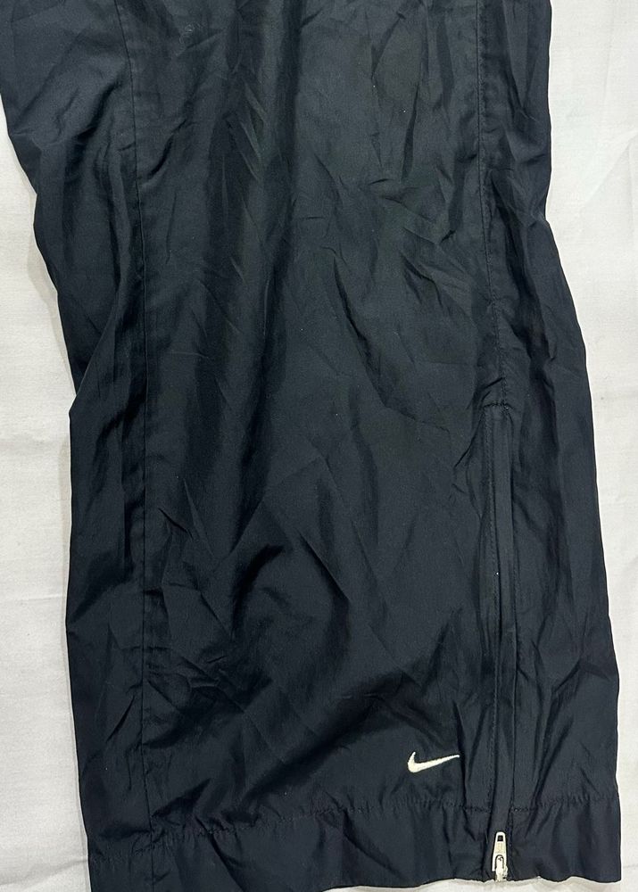 Nike Black Windbreaker Track Pants | Zip Ankle |