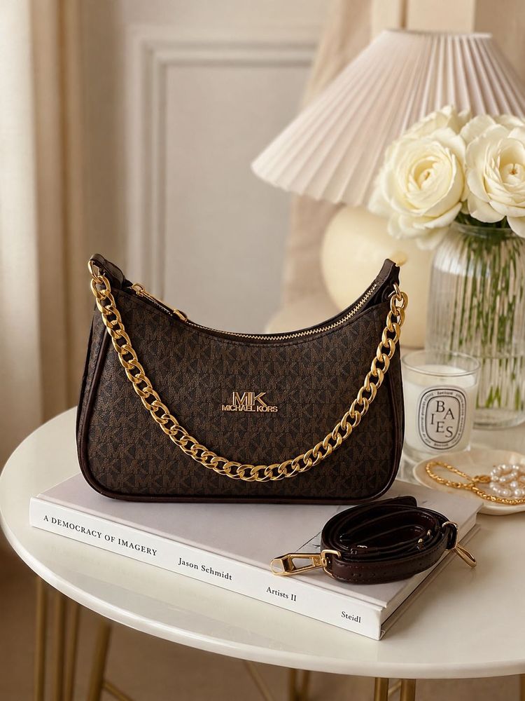 MK Coffee Brown Shoulder Bag