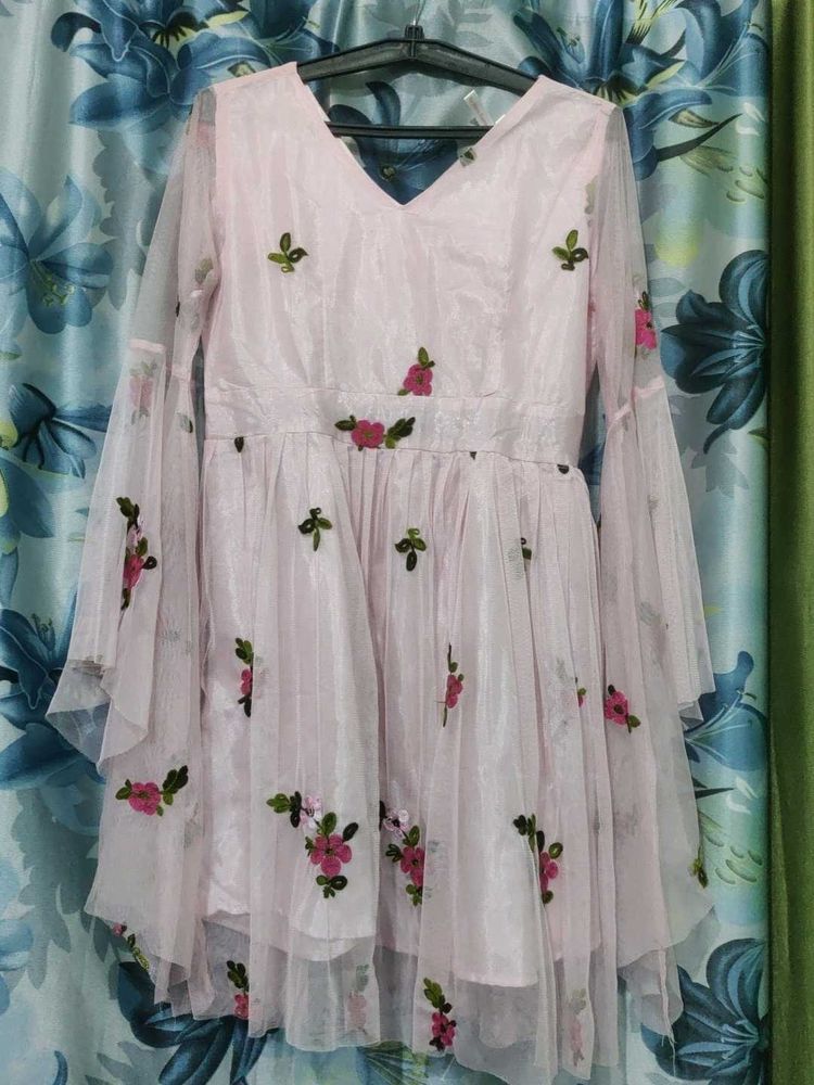 Floral Embroidered Dress