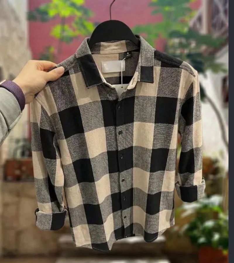 Plaid Button-Up Shirt