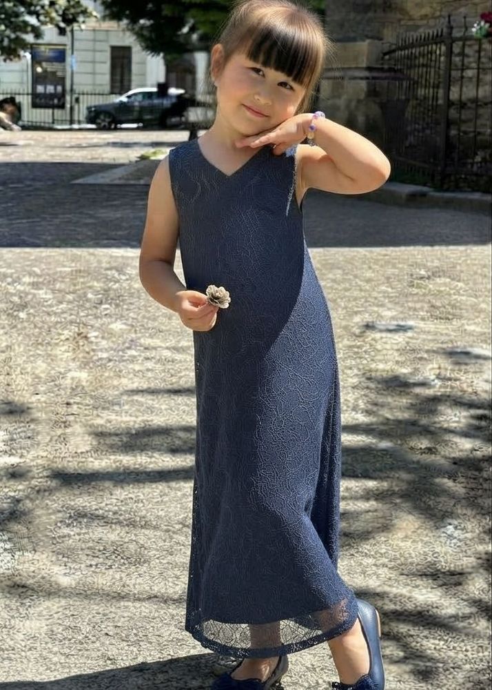 Charming Navy Lace Dress