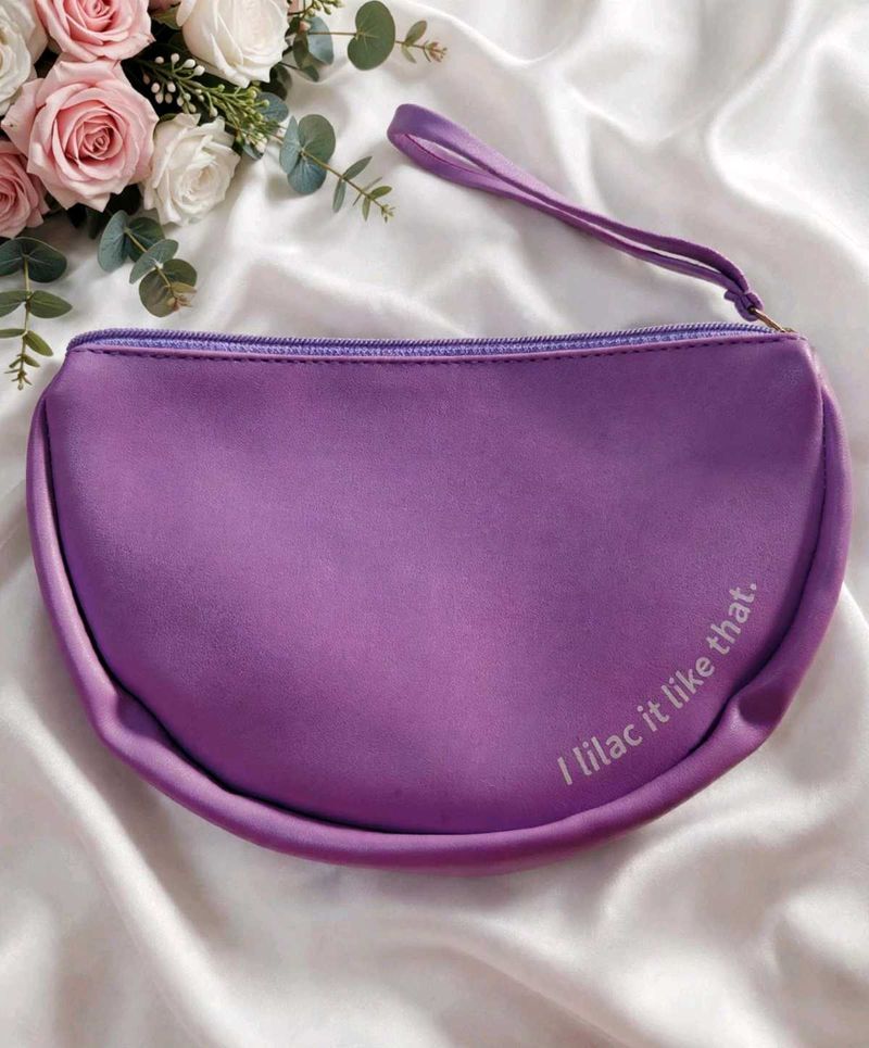 Cute Purple Wristlet pouche