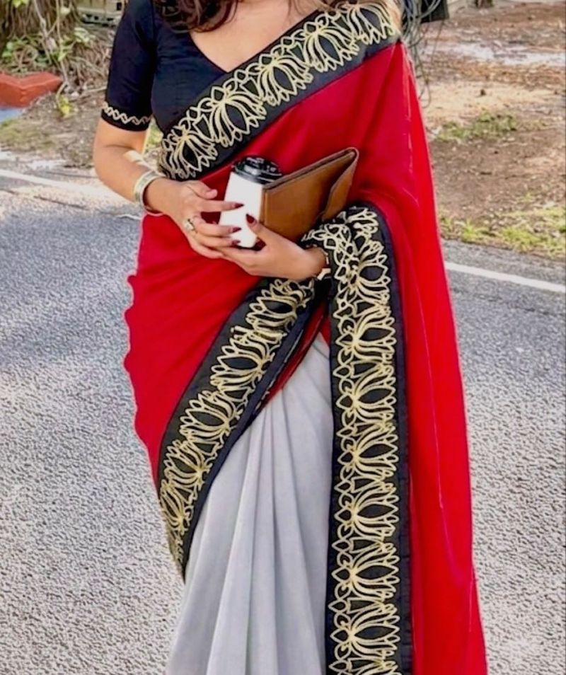 Elegant saree with blouse