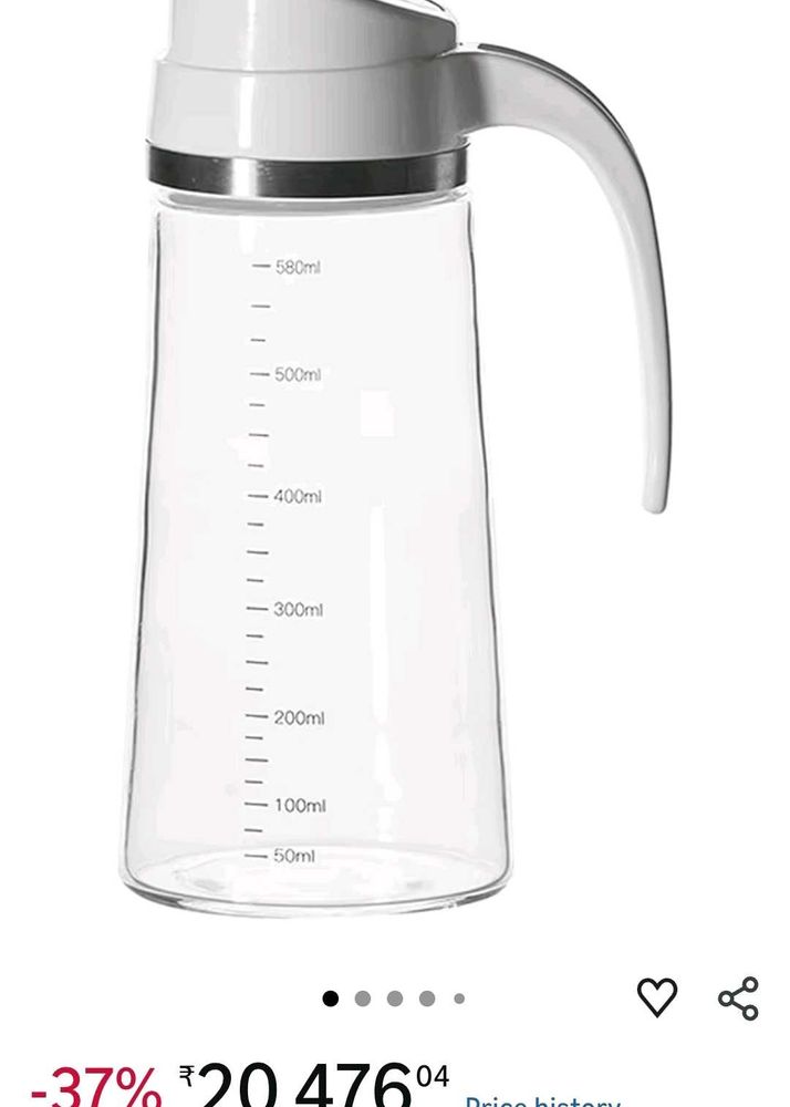 Glass Water oil dispenser