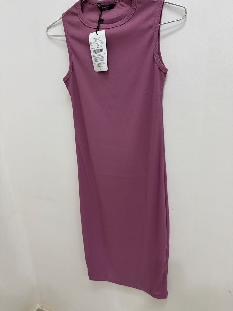 Shein Sleeveless Solid Color Women's Dress