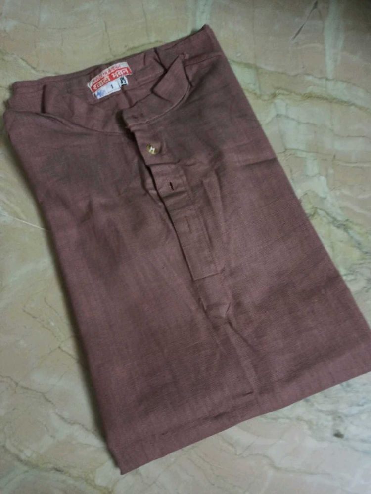 Men's Pastel Brown Kurta