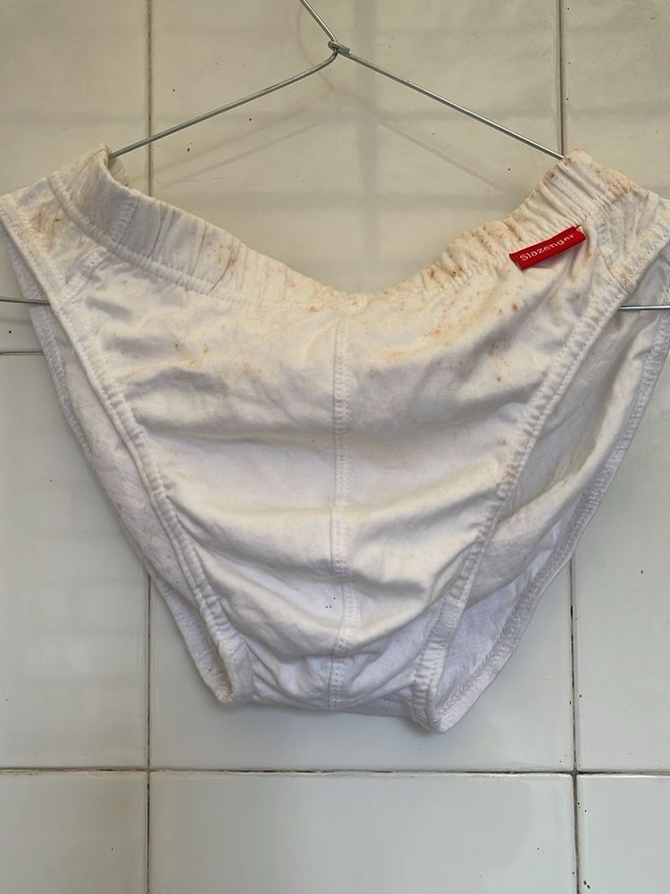 Men's White Slazenger Briefs