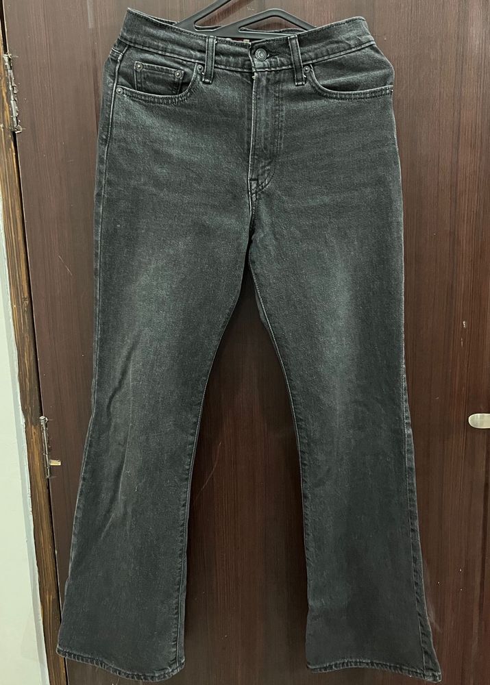 Stylish Flared Black Jeans